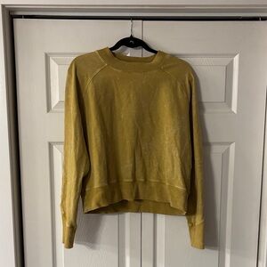 lululemon athletica Mustard Crew Neck Sweater